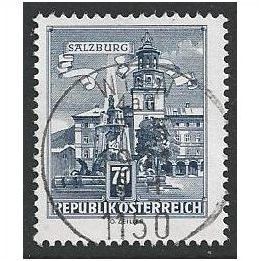 Mi 1114: 70 g. indigo Definitive: Buildings: Bishop's Palace, Salzburg.