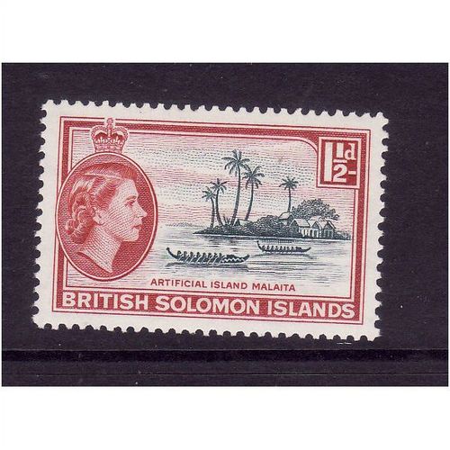 SOLOMON IS 1956 SG 84 1 1/2d ARTIFICIAL ISLAND MALAITA M / MINT
