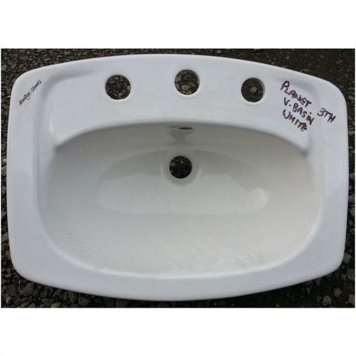 Armitage Shanks Planet 51cm Inset Vanity Basin 3 Tap Holes in White 3020K4B