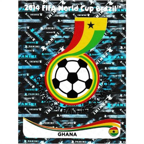 2014 Panini World Cup Soccer Stickers - #526 - Ghana Logo