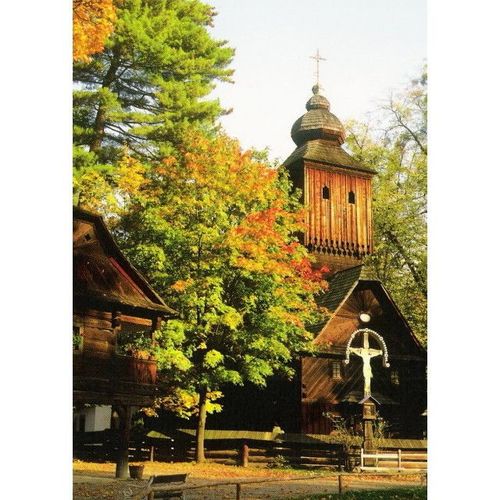 Mi P 101 (10): Postcard: 7.50 Kč Skansen (Village Museum), Rožnov pod Radhoštěm.