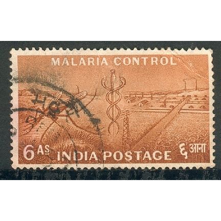 India 1955 - SG 361 - Malaria Control Symbols 6a used 2