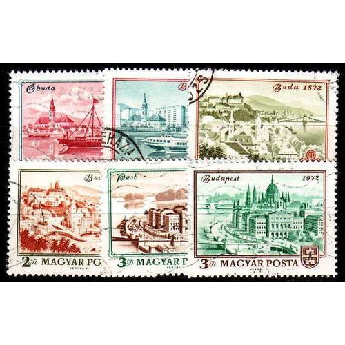 UNGARN HUNGARY [1972] MiNr 2805-10 A ( O/used ) Bauwerke