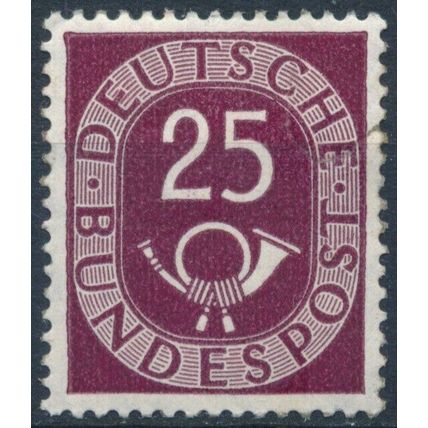 Posthorn: 25pf - West Germany 1951 - Un NH Old Repair - MiNr 131