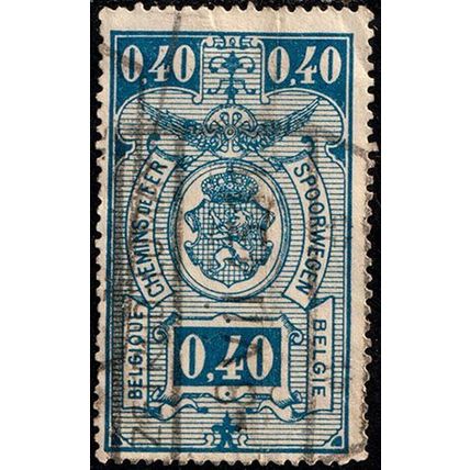 Belgium 1941 Railway Parcelpost 0,40Fr Used Stamp Spoorwegen