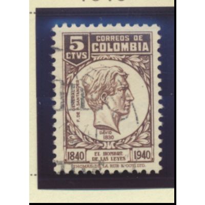 Colombia Stamp Scott #477, Used