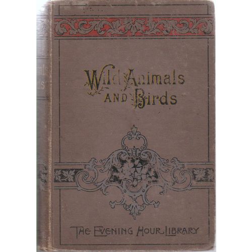 Wild Animals & Birds circa 1890 1st edition with Art Nouveau cover illustrated
