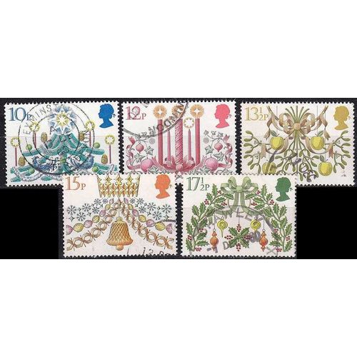 ENGLAND GREAT BRITAIN [1980] MiNr 0856-60 ( O/used ) Weihnachten schön