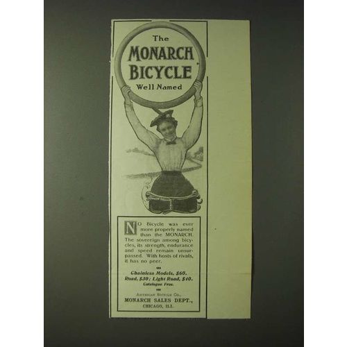 1900 Monarch Bicycles Ad - The Monarch Bicycle well named