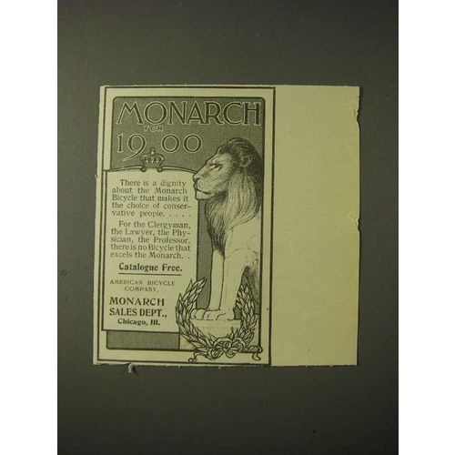 1900 Monarch Bicycles Ad - Monarch for 1900