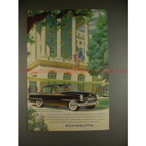 1953 Plymouth Cranbrook Sedan Car Ad - Greenbrier WV!!