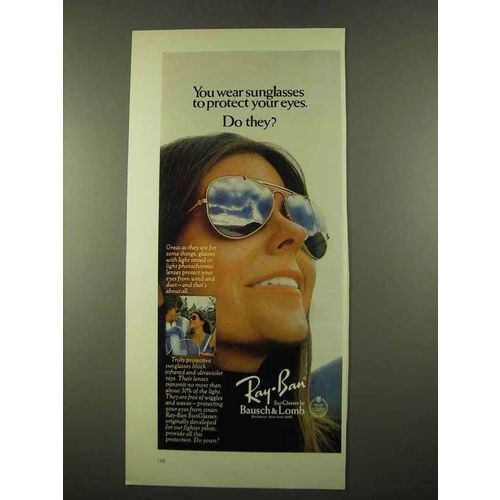 1975 Bausch & Lomb Ray-Ban Sunglasses Ad