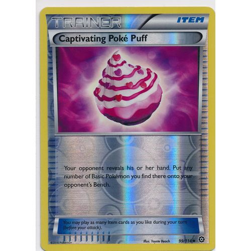 Pokemon XY Steam Siege 99/114 Activating Poke Puff Rev Holo