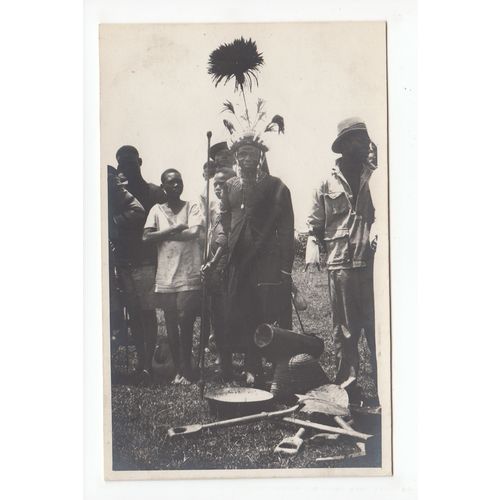 African Men Ethnic Postcard E60