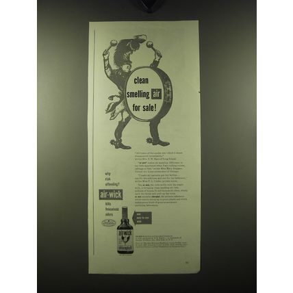 1947 Air-Wick Deodorizer Ad - Clean smelling air for sale