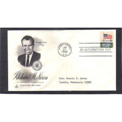 Event Art Craft Inauguration 1338 6c Flag (Cachet-Typed/A) CV41438
