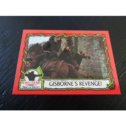 1991 Topps Robin Hood Prince of Thieves Card # 37 Gisborne's Revenge! NM (7)