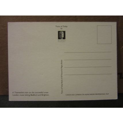 A THAMESLINK TRAIN unused postcard CROSS LONDON RAILWAY