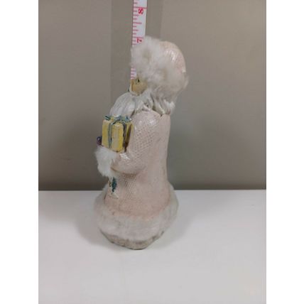 7 inch white resin santa