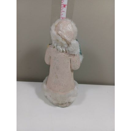 7 inch white resin santa