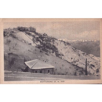 Mottarone Altitude Mountains Italian Old Postcard