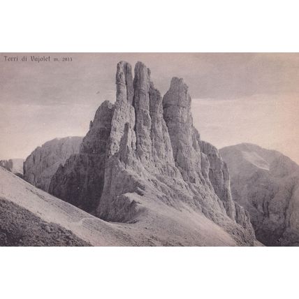 Torri Di Vajolet Italy Old Postcard