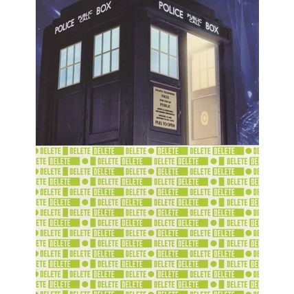 Doctor Who The Tardis Cybermen Delete 2x TV Show Postcard s