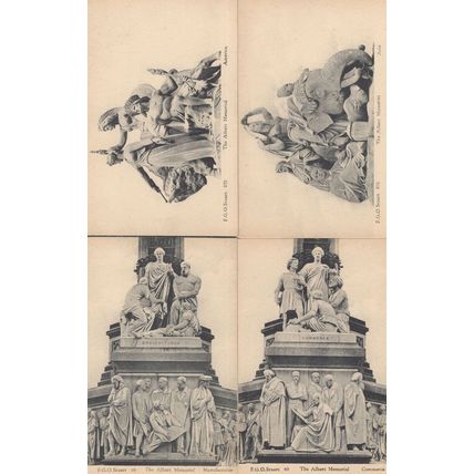 The Albert Memorial America Asia 4x London Old Postcard Bundle