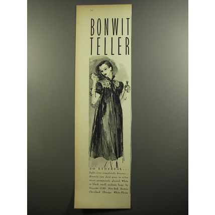 1952 Bonwit Teller Gown by Gracette Advertisement - So ethereal