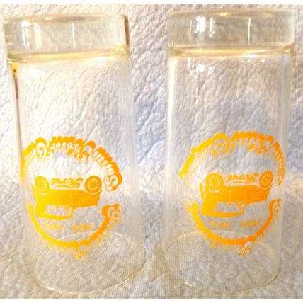 SET OF 2 RARE SMITH MOTOR COMPANY GOLDEN ANNIVERSARY 1925 - 1975 GLASSES