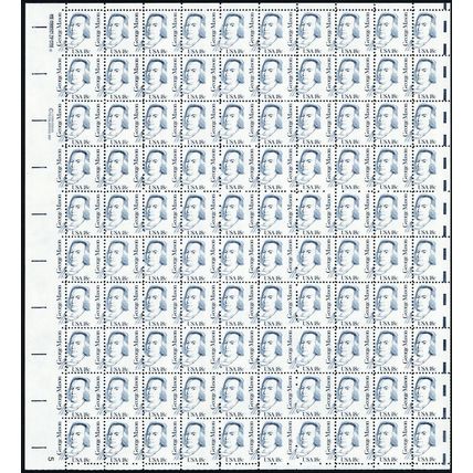 1804, MNH 18¢ Misperf Shift Error In Complete Sheet of 100 - Stuart Katz