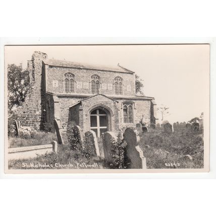 St Nicholas Church Feltwell Postcard RP Norfolk