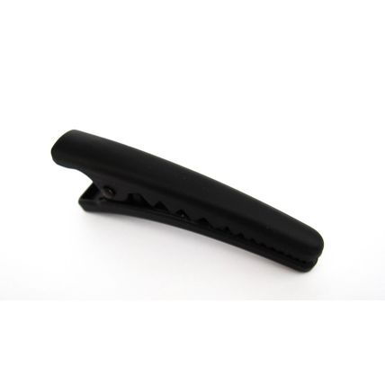 2 1/4 inch black auburn golden acrylic alligator hair clip fine thin hair