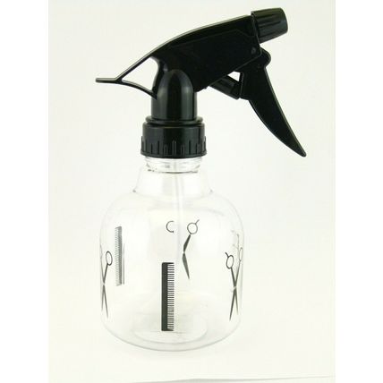 CLEAR SPRAY BOTTLE WITH DESIGN - 8 OZ. (19108)