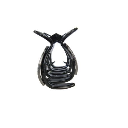Large octopus hair claw clip with dark blue crystals for thick hair