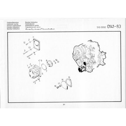 KHD Deutz FL511W Parts Catalogue 13th Edition 1989 2974220 PDF