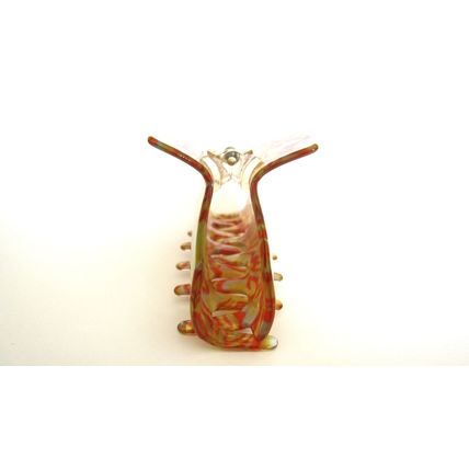 Magenta red yellow gold shimmering effect hair claw clamp clip