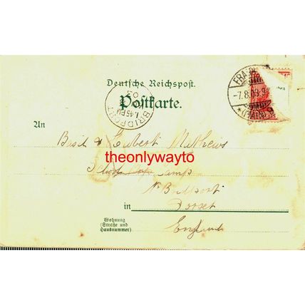 Frankfurt a M, Lutherhaus, Germany, Postcard, 1903