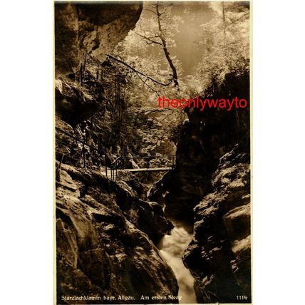 Starzlachklamm, Allgau, Germany, 1114, Postcard
