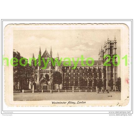 WESTMINSTER ABBEY, LONDON, ENGLAND, POSTCARD 1910s?