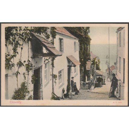 Clovelly, Devon, c.1905-10 - Peacock Stylochrom Postcard