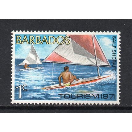 Barbados - 1971 - 1c Tourism (Sailfish Craft) (sg429) Mint Hinged