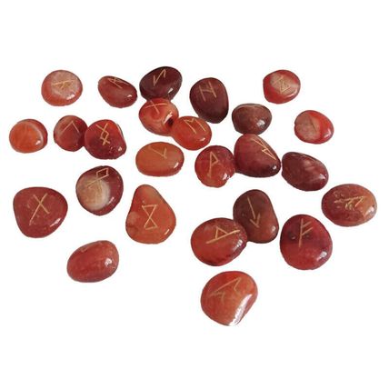 Rune Stones - Bag of 25 Runes Amethyst Sodalite Onyx Quartz Carnelian Aventurine