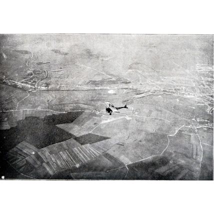 ON THE HUNT - EN CHASSE! 1915 Monoplanes parasol - Aviatik WORLD WAR I PRINT