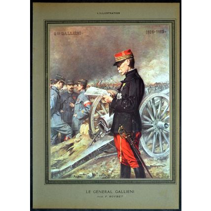 GENERAL GALLIENI 1915 Ferdinand Roybet WORLD WAR I PRINT