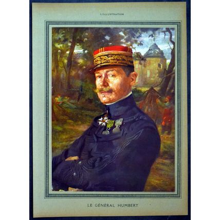 GENERAL HUMBERT 1915 Lucien Jonas FRANCE WORLD WAR I PRINT