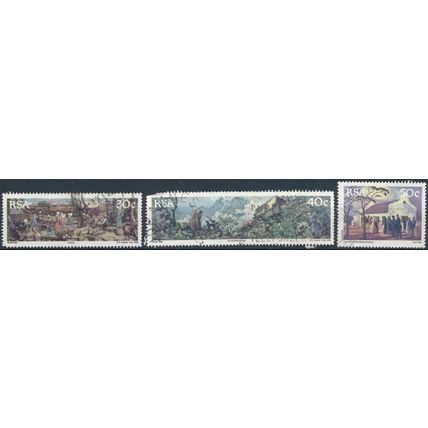 150ᵗʰ Anniv of Great Trek: 3 Values - South Africa 1988 - F H - SG 674/6