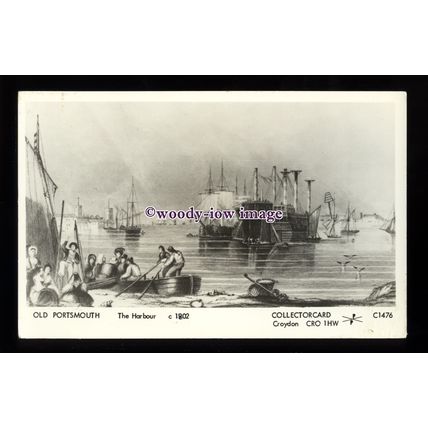 pp2342 - Hants - Artists Impression of Old Portsmouth Harbour - Pamlin postcard