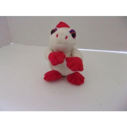 24K Beanie Boppers Special Effects Plush Christmas Frog 1997