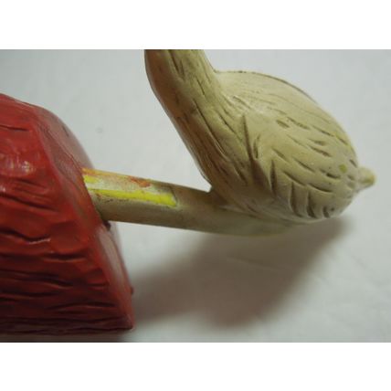 Vintage Plastic Toy "Goose Boy" Farm Boy & Goose on log A RIEVO Product USA